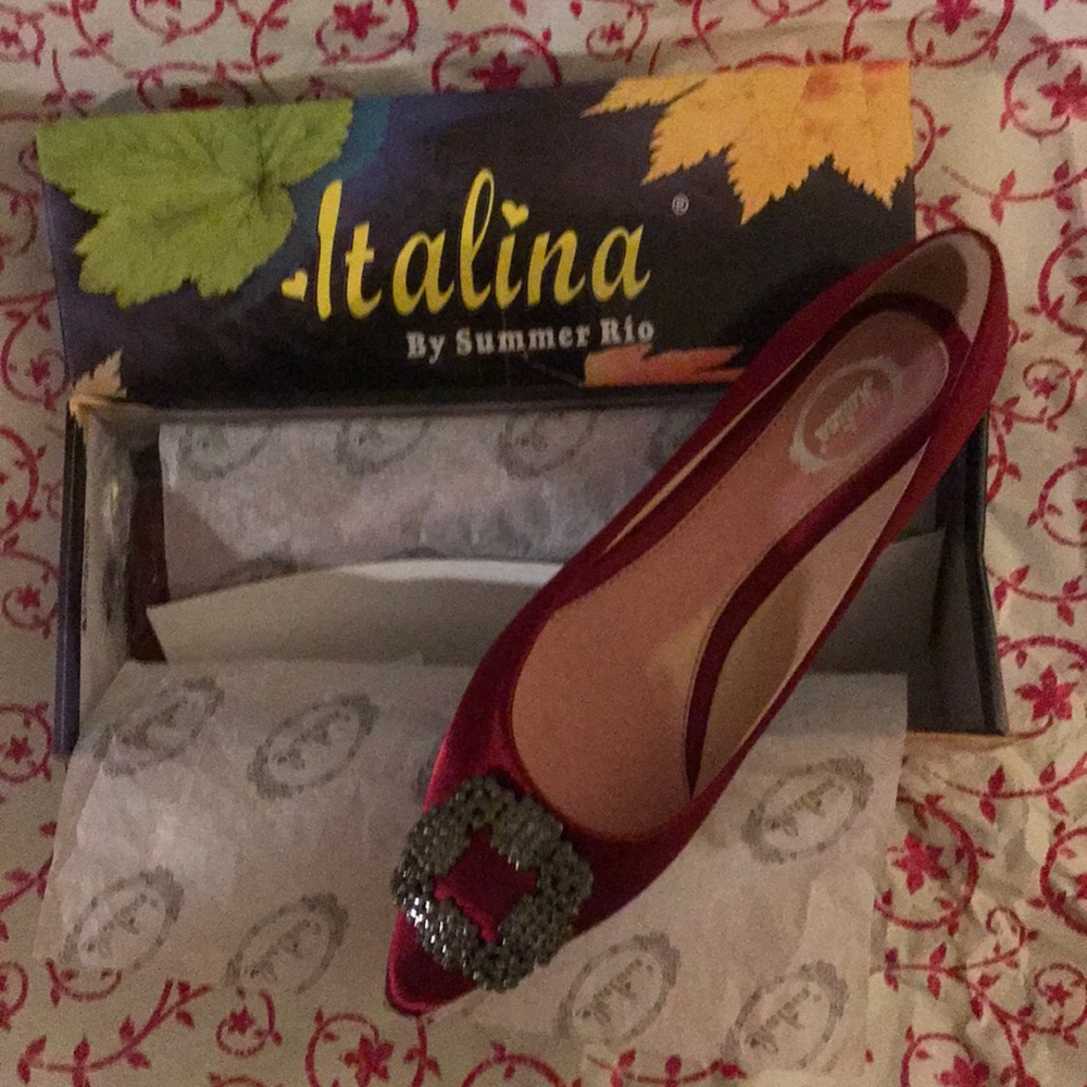🌹SATIN FLATS 🥿